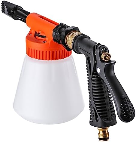 Car Foam Gun Foam and Adjustable Car Wash Sprayer with Adjustment Ratio Dial Foam Sprayer Fit Garden Hose for Car Home Cleaning and Garden Use 0.23 Gallon Bottom - Image 3