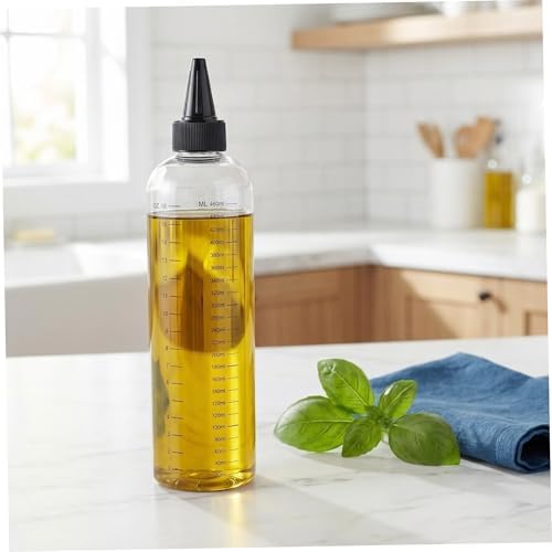 GALPADA 8pcs Oz Graduated Plastic Squeeze Bottle with Pet Material and Precise Dispensing for Kitchen Use, Reusable and Easy to Clean Oil and Sauce Applicator - Image 4