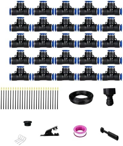 5M-25M Outdoor Misting Cooling Systems Garden Irrigation Watering 8Mm Atomizer Nozzles for Potted Planter and Garden - Image 7