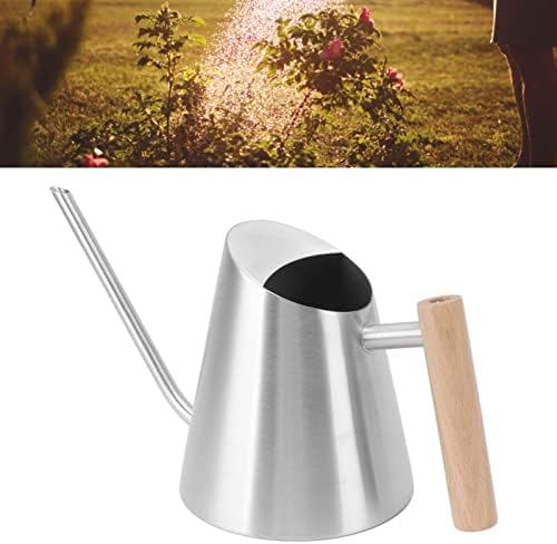 1300ml Watering Can, Durable Stainless Steel Watering Cans, Indoor Outdoor Long Spout Water Can for Succulent Bonsai Garden Flower(Stainless Steel) - Image 7