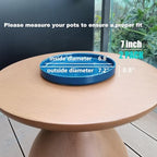 Ceramic Plant Saucer 7 Inch, 2 Pack Round Plant Trays for Indoors/Outdoors, Flower Pot Saucers for Holding Water Drips and Soil, Ceramic Drainage Tray for Plant Pot (Blue) - Image 3