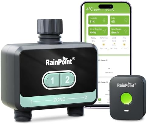 RainPoint WiFi Water Timer for Garden Hose,Blue by RainPoint