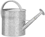 Galvanized Iron Watering Can for Indoor Plants, Oval Watering Cans for House Plant Garden Flower, Long Spout Water Can for Outdoor Watering Plants 9.46L 2.5 Gallon by Longrun