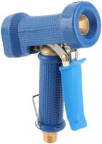 Hose Nozzle, Copper Spray Head with On Off Handle for Cleaning Kitchen Garage Floors Driveway Cement Road, G1/2" Thread Watering Plants (C blue gusset spray gun (4 points outer teeth) - Image 6