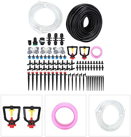 30m Drip Irrigation Kit, Garden Watering System with Tubing Hose Nozzles Adapters Valves Drippers, Automatic Micro Sprinkler for Potted Plants Balcony Greenhouse - Image 4