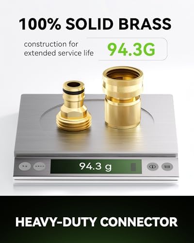 RainPoint Quick Connect Hose Fittings 3/4" GHT - Solid Brass Garden Hose Connectors, No-Leak Design & Universal Fit for Instant Connection (6 Sets) - Image 4