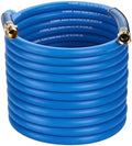5/8 IN. × 90FT. Heavy Duty Rubber Garden Hose, High Flow 5/8" I.D. Brass Fitting No Memory Durable Heavy Duty Water Hose for Watering, Irrigation, Water Transfer Pump by Flaronro