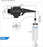 Tankbuddy Valve Plus, with Adjustable Weights for Efficient Drainage, Float Valve Double Water Level, High Flow Large Water Discharge (1.5'') - Image 2