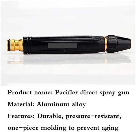 N Alloy Direct Spray Car Wash Water Gun Household Garden Nipple Type Washer Black Bold Hose Nozzles(Only Nozzle) - Image 5