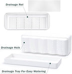 D'vine Dev 2-Pack Rectangular Planters, 12 x 4.5 in, White, 76-X-A-2 - Image 5