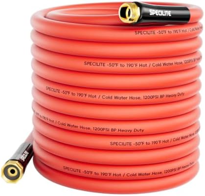 SPECILITE 5-layer 5/8" Hot/Cold Garden Water Hose 100ft, Burst 1200psi by SPECILITE