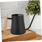VICASKY Vintage Metal Long Spout Watering Can with Wooden Handle for Indoor Plants Stainless Steel Garden Pot for Precise Watering Design for Flowers and Houseplants - Image 4