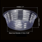 MECCANIXITY Plant Pot Saucer 11 Inch Plastic Round Flower Drip Tray for Indoor Outdoor, Clear Pack of 20 - Image 2