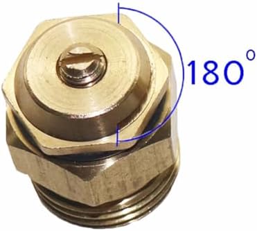 2Pcs 180° Brass Refraction Nozzle 1/2" Male Thread Misting Sprinkler Garden Flower Vegetable Nebulizer Sprayer for Garden, Patio, Greenhouse - Image 3