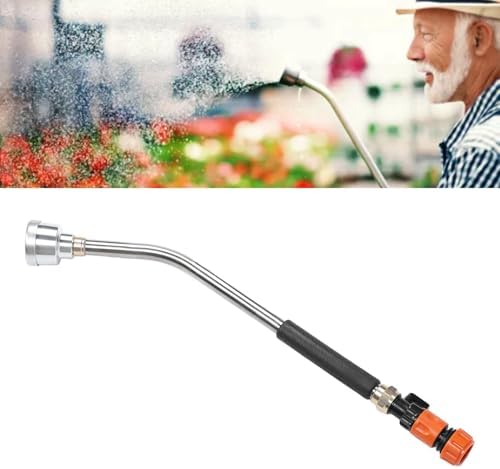 Watering Wand, Long Garden Hose Nozzle Sprayer, Adjustable Sprayer Wand for Plants Lawn, Locking Trigger, Heavy Duty Brass Connector - Image 2