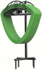 Generic Sturdy Hose Hanger Hose Reel Rack Stand Garden Hose Holder Water Hose Reel Water Hose Holders For Outside Heavy Duty Freestanding Garden Hose With 4 Spikes For Lawn Garden Yard-Black by Unknown