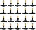 Adjustable Sprinkler with Micro Spray Mister Emitters, Copper Misting Nozzle Set for 4/7mm Hose Low Pressure Atomizing Sprayer 50pcs Brass Nozzle +8/11 tee by Unknown