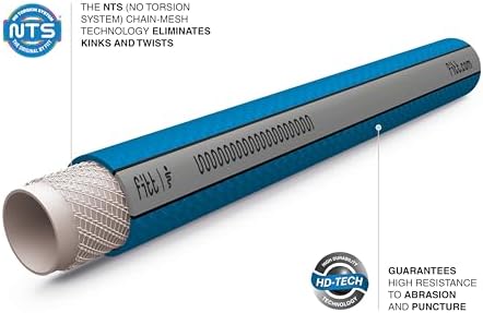 FITT HiFlo Water Hose 50ft, Multipurpose Garden Hose with Bag, Easy to Use and Long-lasting Performance - Image 4