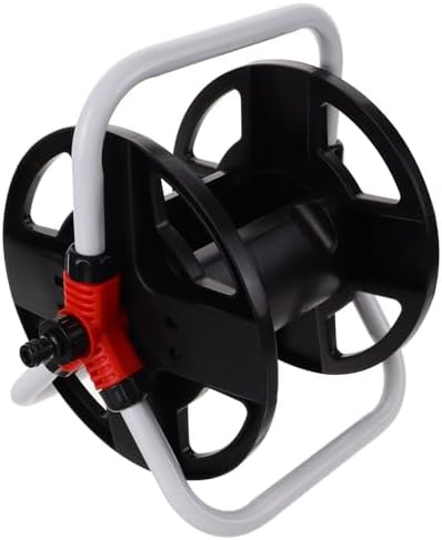 Freestanding Water Hose Reel Holder with Coiling Mechanism for Outdoor by Roleader