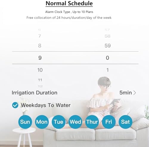 RAINPOINT WiFi Sprinkler Timer Irrigation System Automatic Garden Watering Brass Inlet 20 Separate Schedules - Image 5