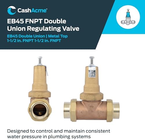 Cash Acme EB45 Pressure Regulating Valve, Double Union, 1-1/2 Inch NPT Female, Metal Top, 60 PSI, PVA41M-DUTH-60 - Image 2