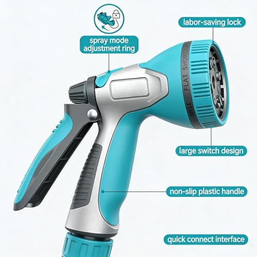 Duty Rubber Watering Wand for Garden and Ground Moistening Friendly Garden Hose Attachment - Image 4