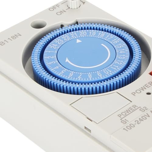 TB118N Mechanical Time Control Switch PC Material 100 to 240V AC 15 Min Minimum Interval 24 Hour Programmable Timer Switch for Home Garden Water Heater Street Light Appliance - Image 4