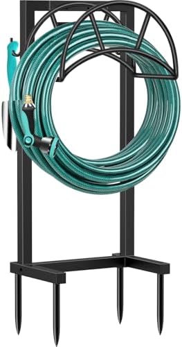 TomCare Garden Hose Holder, 4 Spikes Heavy Duty Hose Stand for 160FT Hose by TomCare