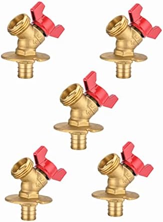 5 Piece EFIELD 3/4 in. Pex Inlet x 3/4 in. MHT Outlet Sillcock Hose Bibb by EFIELDPEXTUBING