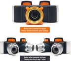 Water Tap Splitter, Garden Hose Splitter 2-Way 4-Way Black 1/2" to 3/4" Thread Quick Connector(Black-4 Way) - Image 2