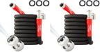 Pocket Hose 50 FT Silver Bullet 2.0 Expandable Garden Hose w/Turbo Shot Nozzle, AS SEEN ON TV, Lead-Free, Solid Aluminum Connectors, Easy On/Off Valve, Kink-Free, Leak-Proof (Pack of 2) by PocketHose