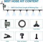 Misters for Outside Patio, Outdoor Water Misting Cooling System,50FT|15M. - Image 6