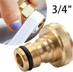 Expandable Garden Hose Repair Kit Brass Female Water Hose Quick Connection Adapter 25mm Universal Parts for Washing Car, Garden Watering, Irrigation(10Pcs) - Image 2