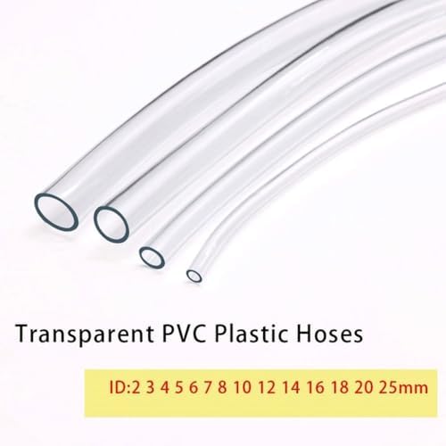 3m PVC Vinyl Tubing Lightweight Grade Clear Plastic Tube, Tubes Flexible Plastic Hose Line Pipe Oil Resistant Multipurpose Vinyl Hose(ID 22mm x 24mm OD) - Image 3