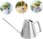 Stainless Steel Watering Can 900ml Vintage Silver Indoor Plants - Image 4
