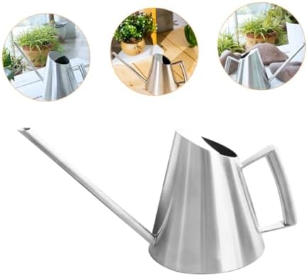 Stainless Steel Watering Can 900ml Vintage Silver Indoor Plants - Image 4