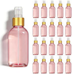 54 Pack 4 oz Small Glass Spray Bottles, Pink Refillable Fine Mist Bottles for Essential Oils, Cleaning Solutions, Perfume, Travel Size Liquid Containers by Nyuemystery