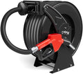 Fuel Hose Reel 3/4" x 50 ft, Retractable Diesel Reel with Nozzle by Brearo