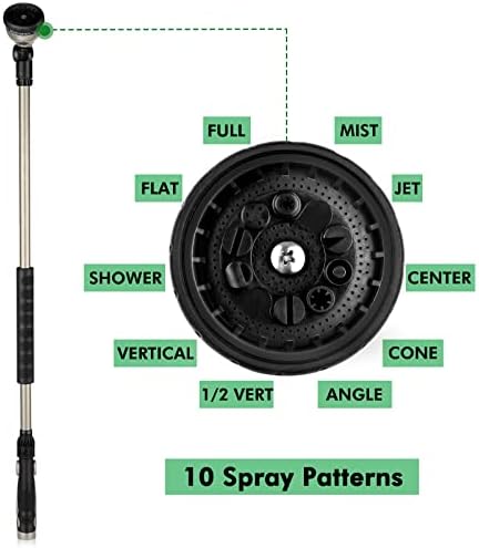 RESTMO 36” Watering Wand for Garden Hose, Heavy Duty Hose Nozzle Sprayer - Image 3