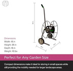 Yard Butler IHTC-1 Compact Garden Hose Truck, 100 ft - Backyard Hose Reel Cart for Convenient Storage - Lawn Care Essential - Tangle & Kink-Free - Rust-Resistant - Leakproof - Easy to Use - Image 6