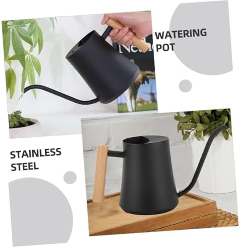 Watering Can with Long Spout Vintage Stainless Steel for Plants - Image 4