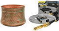 Liberty Garden 1917-G Hose Pot, Hammered, Patina & Bionic Steel PRO Garden Hose - 304 Stainless Steel Metal 75 Foot Garden Hose – Heavy Duty Garden Hose Lightweight by Unknown