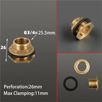 8PCS Brass Tank Fittings Silicone Gasket Copper Tubing Fish Tanks Connectors Garden Irrigation Hose Adapter - Image 2