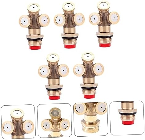 KESYOO 10pcs Brass Misting Nozzles Replacement Design Fit for Garden Hose Nozzles Mist Irrigation for Outdoor Agriculture - Image 2