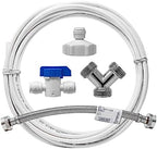 Metpure Washing Machine Water Line Splitter Kit, 25 ft x 1/4" by MetpureInc