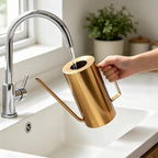 1.5L/50.7oz Watering Can with Long Spout, Stainless Steel Indoor Planter - Image 4