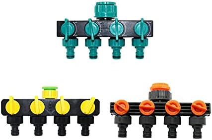 Hose Connector Adapter 1 European Standard Threaded Faucet Adapter For 4-way Hose Distributor With 1/2" -3/4" -1" Internal Threaded Garden Hose (Color : Yellow) - Image 2
