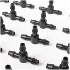 1/4" PVC Hose Barb Tee Connector Automatic Drip Irrigation Connectors Garden Watering System Water Pipe(500PCS TEE JOINT) - Image 4