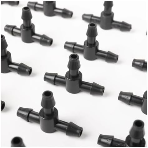 1/4" PVC Hose Barb Tee Connector Automatic Drip Irrigation Connectors Garden Watering System Water Pipe(500PCS TEE JOINT) - Image 4