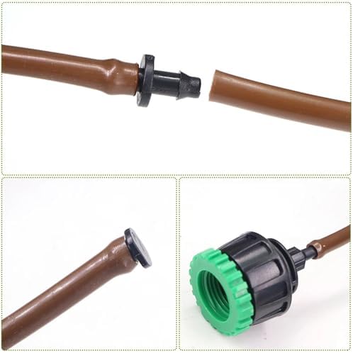 25cm Spacing 1/4"Dropper Irrigation Hose for Orchard Greenhouse Vegetable Plants Drip Pipe ID-4mm OD-6mm Garden Watering Tube(Black,100m (328ft)) - Image 4